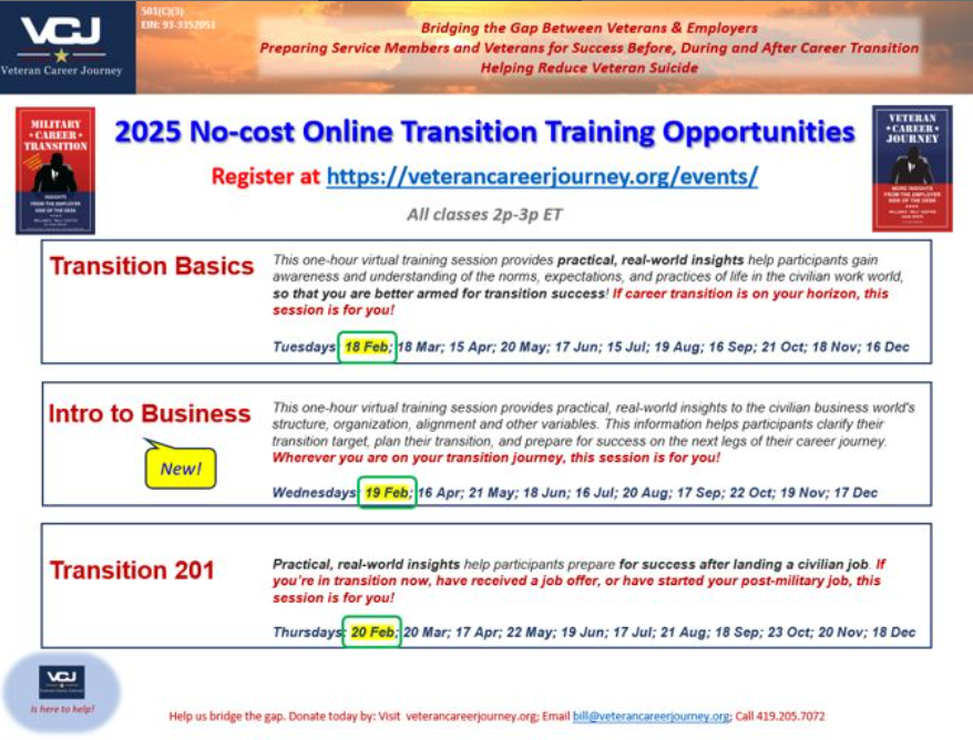 Enhance Your Career Transition with VCJ's New "Intro to Business" Online Course